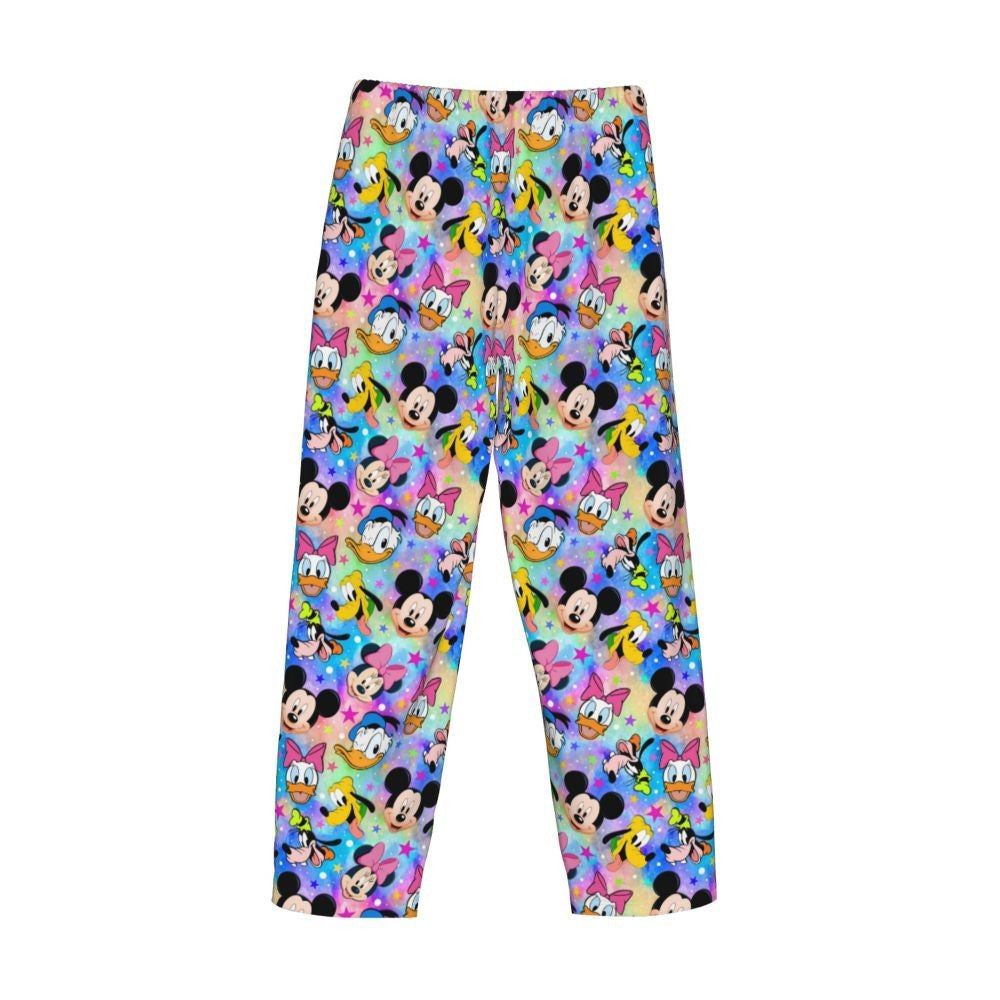 Custom Print Mickey Mouse Donald Duck Pajama Pants Men Sleep Sleepwear Bottoms with Pockets