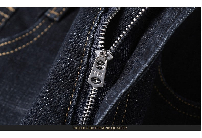 Calças Masculinas Jeans Retas Macias 2025 Outono Clássico Negócios Preto Motoqueiro Jeans Macacão Masculino Pantalone Hombre Mannen Homme