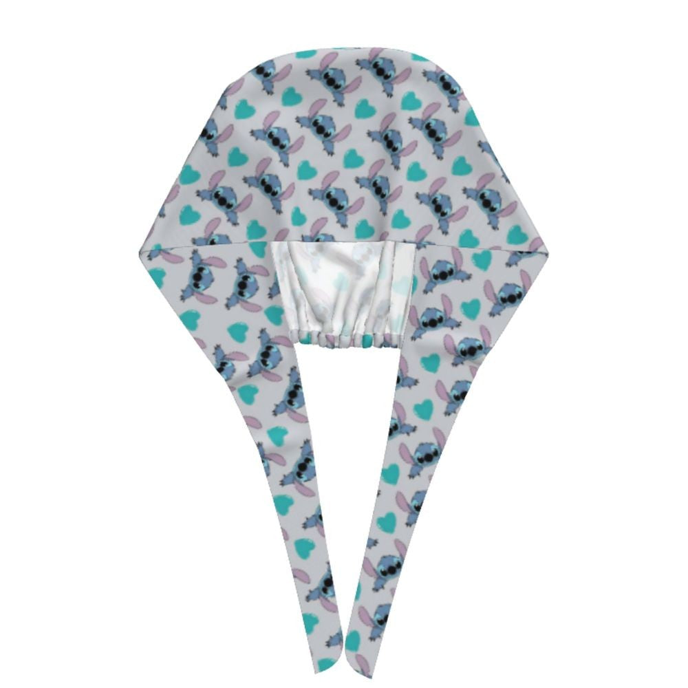Custom Retro Cartoon Cleaning Working Cap Comfortable  Stitch Ohana Scrub Cap Surgicals Hat Nurse Scrubs Hat For Dentist