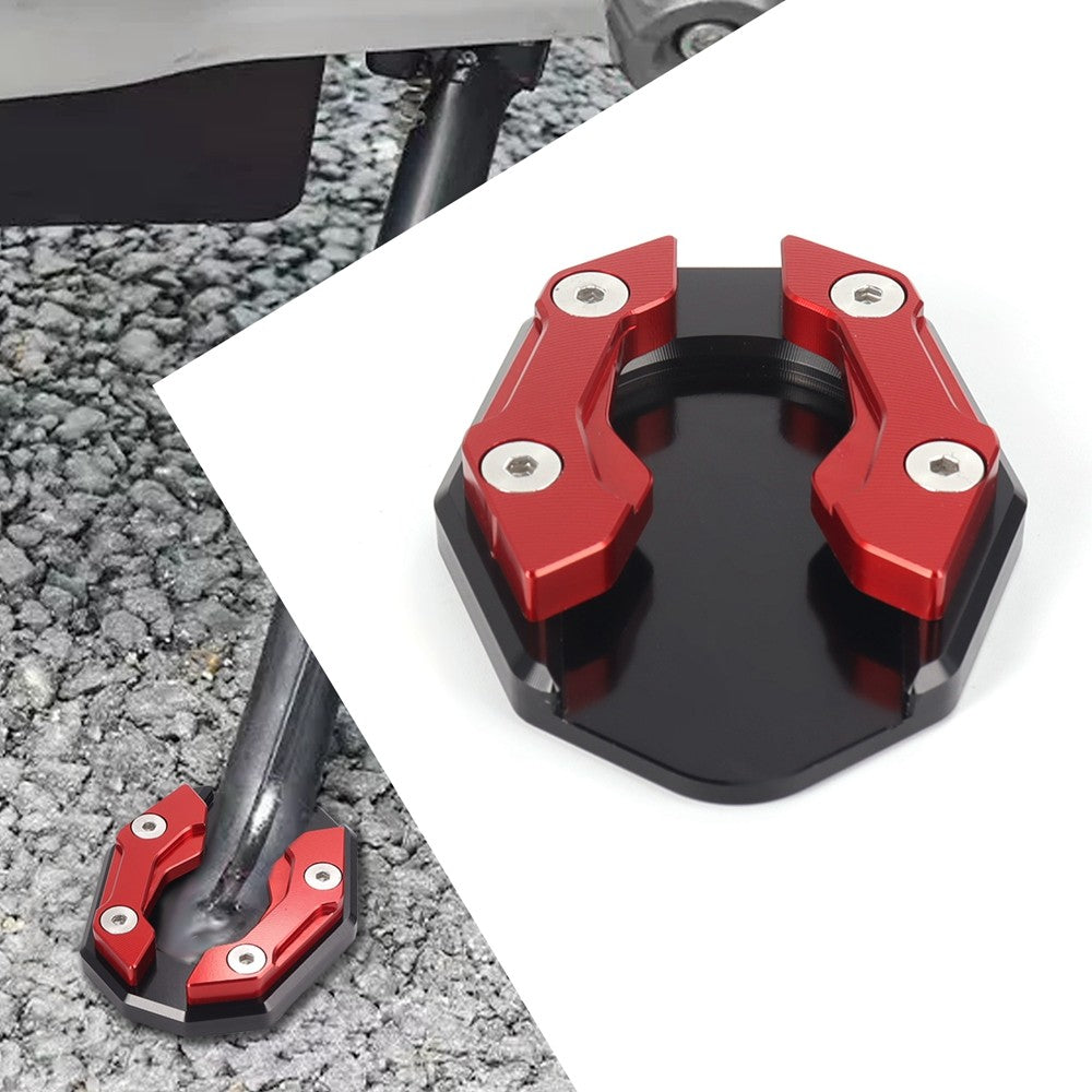 Suporte Lateral Extensor Universal para Motocicleta Scooter Bike, Placa de Apoio para Extensão do Pé, Base Alargada Antiderrapante