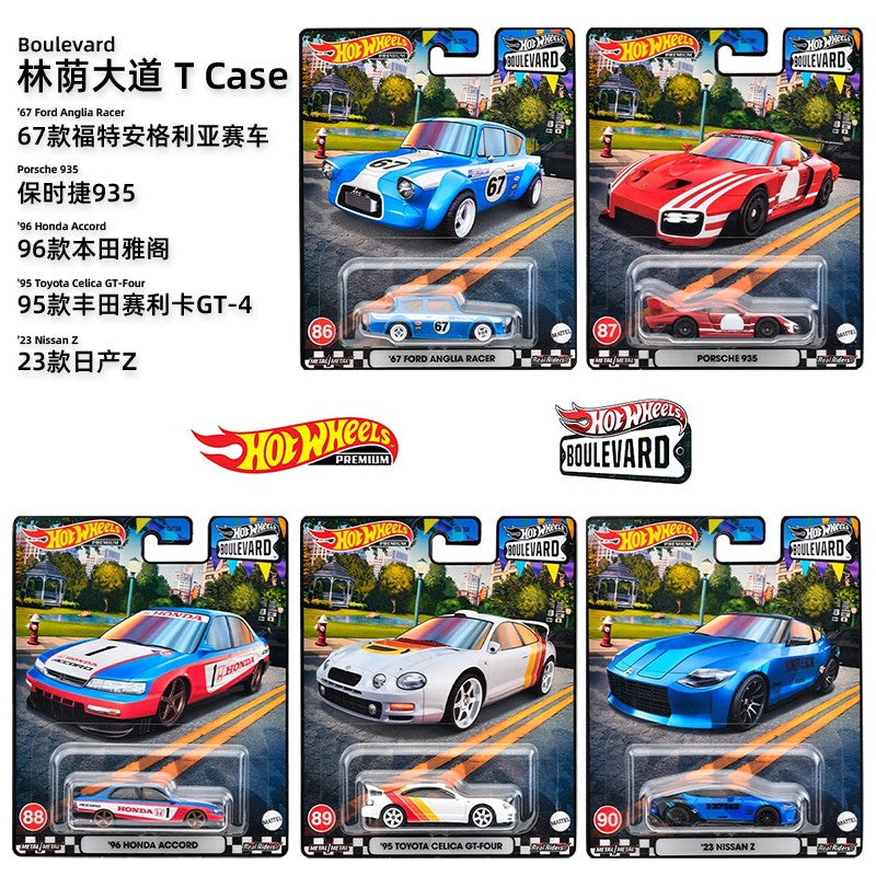 Hot Wheels Boulevard 1:64 2025 Mix GJT68 Miniatura de Liga Fundida Corpo Chassi Modelos Colecionáveis Premium Carros Coleção Presente
