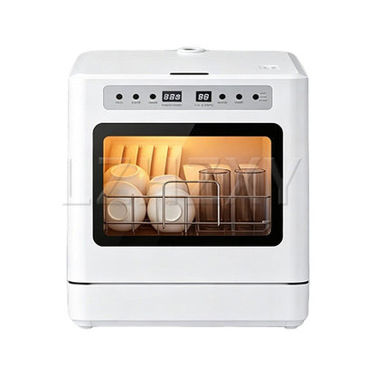 RJH-T06 Countertop Dishwasher Portable, No Installation Required, Smart 75SSD5 High-Temperature Drying, Household Dishwasher