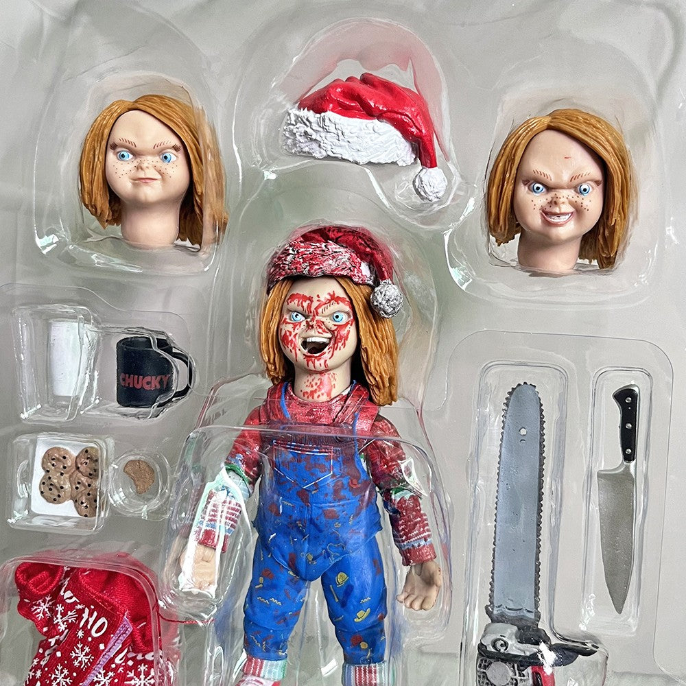 NECA Chucky Figure Anime Christmas outfit Child's play figures Model Joint Movable Toys Christmas Birthday Gift Toys