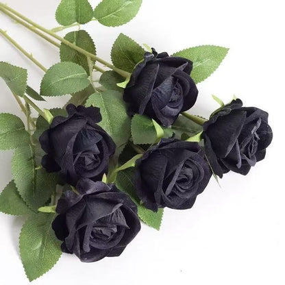 1~20pcs Artificial rose decoration Red rose Realistic artificial flowers Fake flowers Wedding dining table home decoration