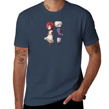 man graphic for shirt pack Chibi t t man plain t Shirayuki shirts T-Shirt shirt & man Zen T-Shirt cotton