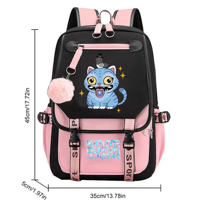Mochila Escolar para Estudantes KPop Filme Daily Bagpack 2025 Hot Movie Print Mochilas para Menina Menino Laptop Usb Port Bag para Crianças
