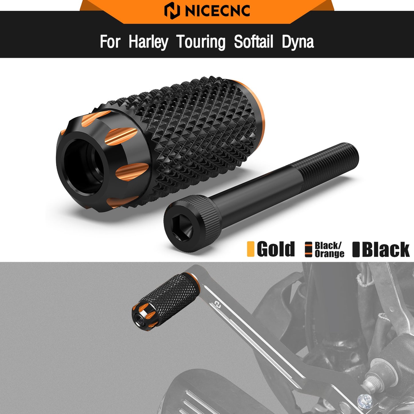 Para Harley Street Glide FLHX FLHXS 2006-2023, pedal de câmbio, ponta da alavanca de câmbio Road Glide FLTRX Road King FLHR Fat Boy FLFBS 114