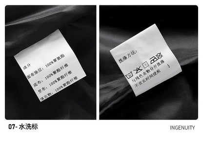 2024 Autumn/Winter New Men's Cowboy Coat Men's Youth Collar Jacket Men Single row Concealed Buckle Casual top big size