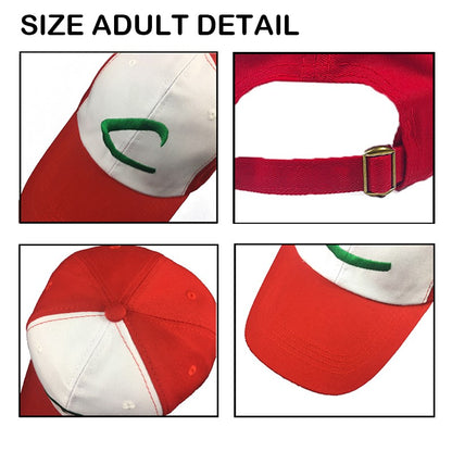 Halloween Cosplay Costume Anime Ash Ketchum Trainer Party Blue Jacket Cap Gloves Sets Theme Party Role Playing Outfits