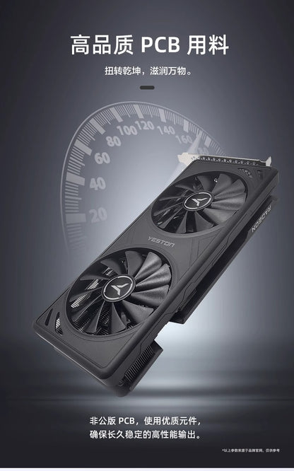 AMD RX7650gre 8G Yeston White Gaming Master Placa de Vídeo para Jogos de Computador Desktop Independente PUBG Presente Masculino Custo-benefício