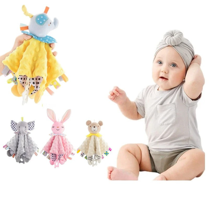 Muslin Baby Comfort Towel Cotton Comforter Blanket Soft Newborn Sleeping Dolls Kids Fashion Sleep Toy Soothe Appease Towel Bibs