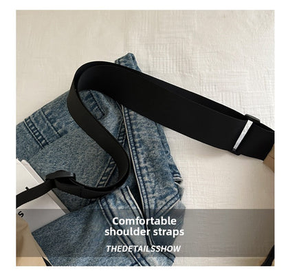 Large Capacity Simple Shoulder Bags Comfortable and Versatile Texture Crossbody Bags for Women Men Fashion Casual Storage Bags