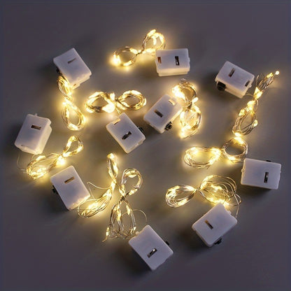 Colorful Fairy Lights Battery Operated (Includ), 3m 10ft 30 LED Mini String Lights for DIY Wedding Christmas Party Mason Jars