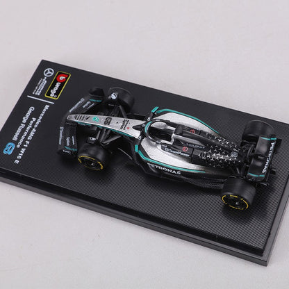 Burago 1:64 Mercedes-AMG F1 W16 Racing Car Alloy Model Car George Russell #63