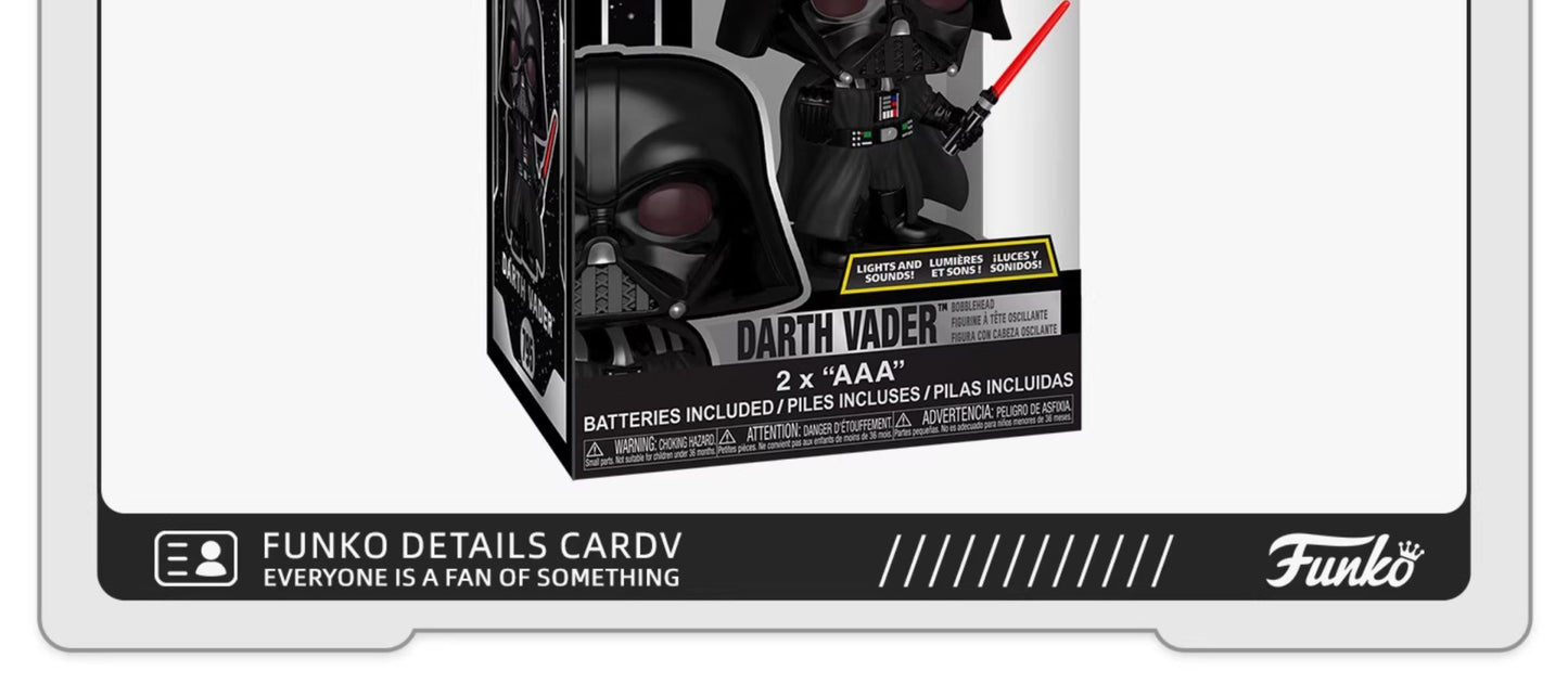 Star Wars Ahsoka with Lightsaber Darth Vader Figure Lights and Sounds FUNKO POP Collectible Limited Edition Figurine Toy Gift