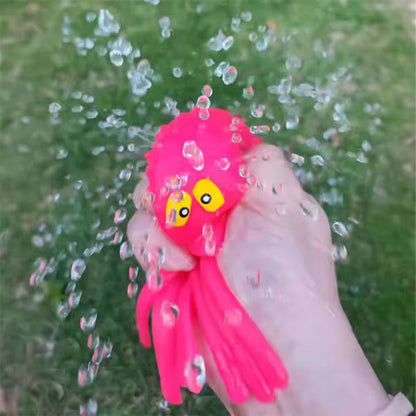 1/2/3/4Pcs Squeeze Water Octopus Stress Relief Toy Children Bathing Playing With Water Shower Decoration Summer Swimming Gifts