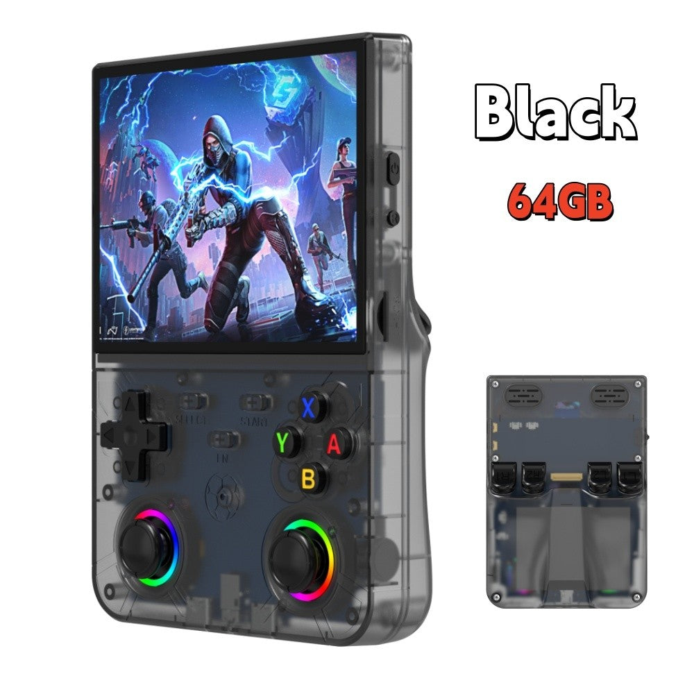 New R36 Ultra X Handheld Retro Video Game Console IPS Screen 128GB Portable Games Pocket Player with Linux System