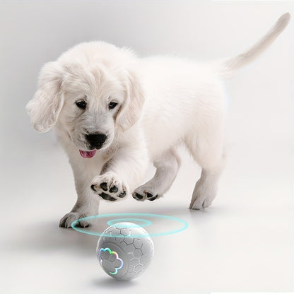 Smart Dog Toy Ball Brinquedo Eletrônico Interativo para Animais de Estimação Bola USB com Salto Automático e Luzes RGB para Cães e Gatos