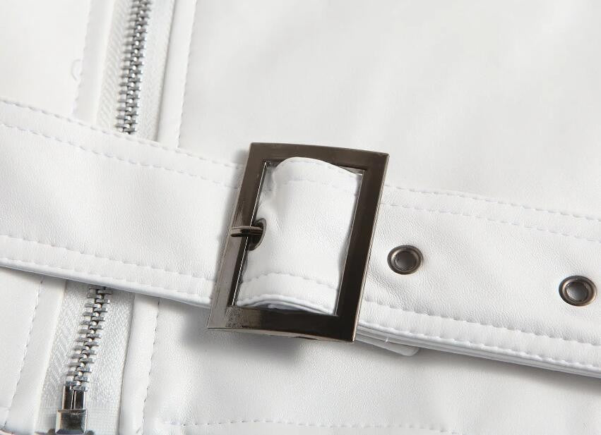 2024 Mens Fashion Leather Jacket Slim Fit Stand Collar PU Jacket Male Anti-wind Motorcycle Lapel Diagonal Zipper Punk Jackets