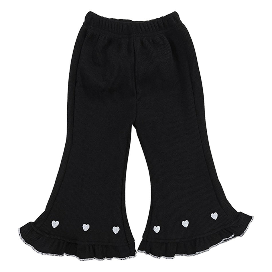 Girls Fleece Lined Flare Leggings Children Winter Warm Kids Pants Slim Fit Thermal Trousers Korean Fashion Outerwear Clothes