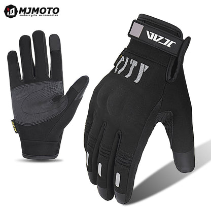 Luvas de motocicleta City Riding Luvas de corrida de moto à prova de vento e à prova d'água para primavera e outono para homens e mulheres Luva de motociclista com tela sensível ao toque