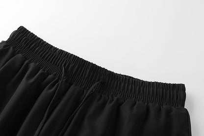 Men's two-piece sports shorts quick drying running fitness gym sports basketball shorts with lining