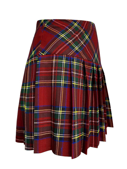Fairyshely Sexy Red Plaid Pleated Mini Skirt Women 2025 Summer High Waist Club Short Skirt Y2k School Girl A Line Tennis Skirt