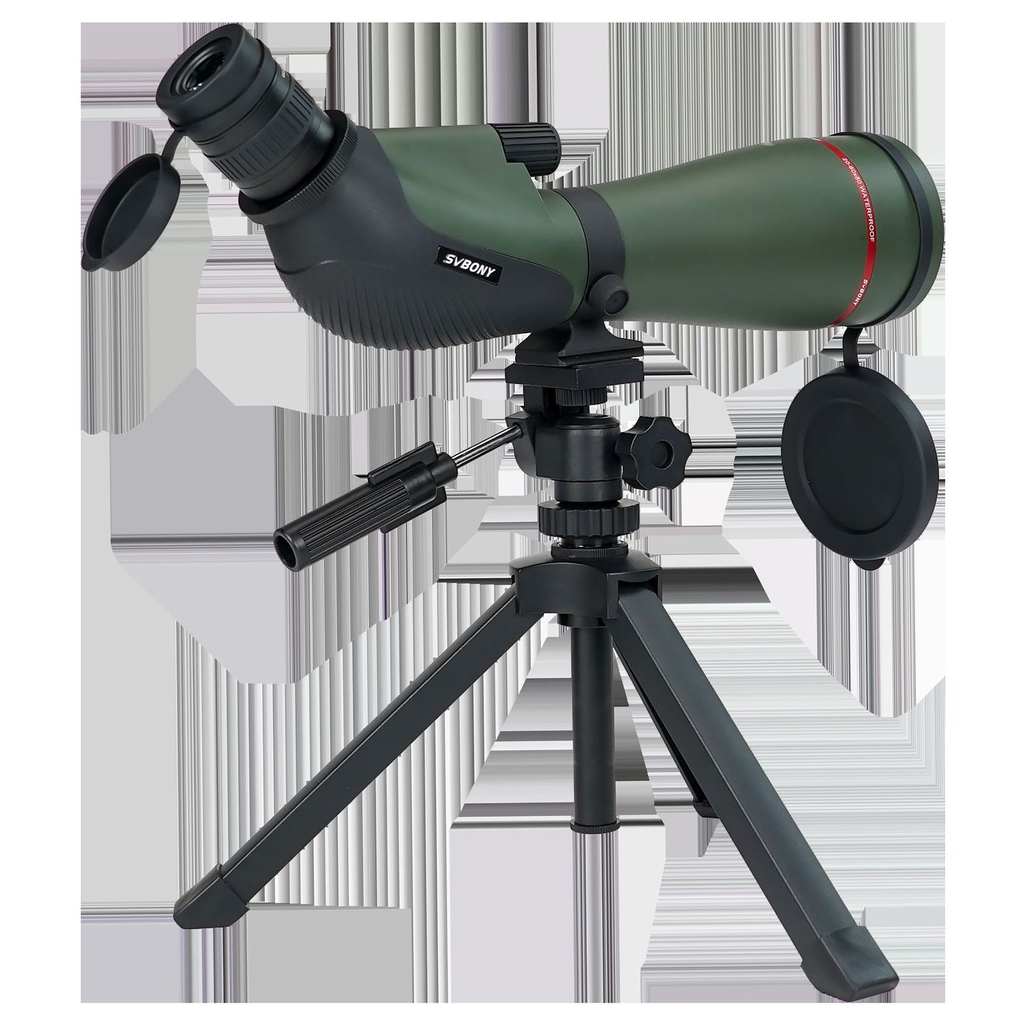 Telescópio terrestre Svbony SA412 20-60X80 com câmera Wi-Fi para fotografia e observação de pássaros