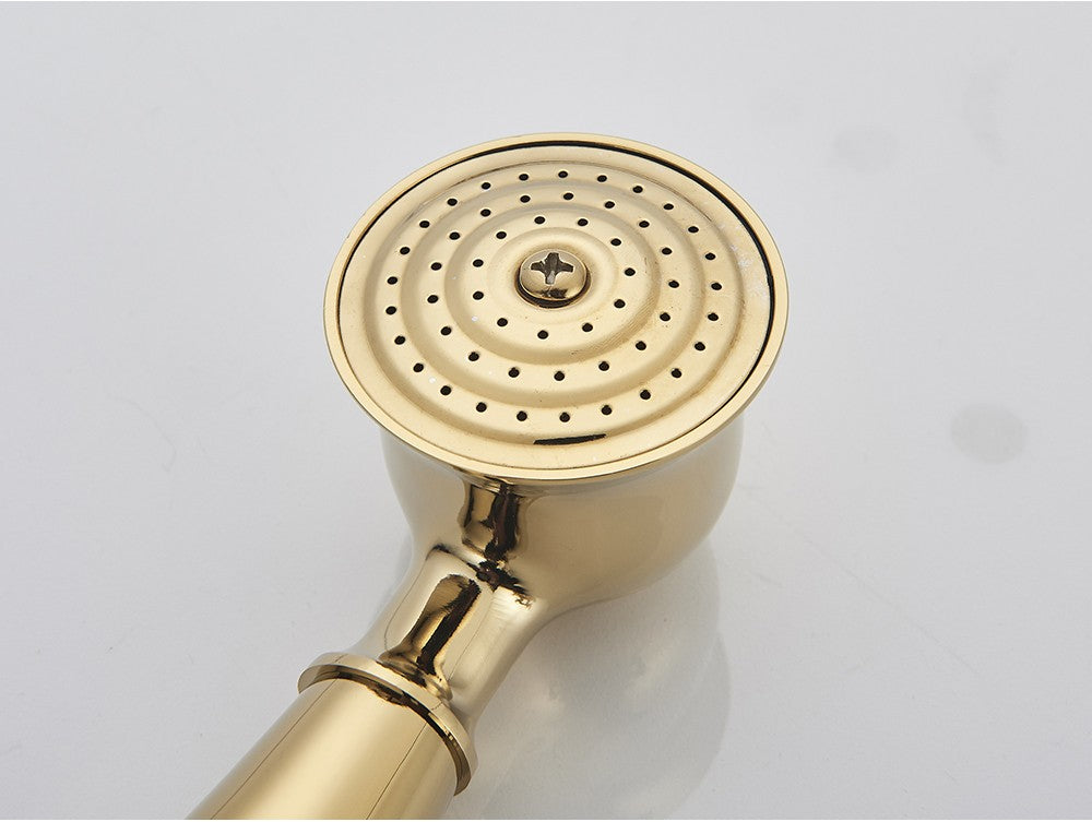 Ducha Chuveiro Banheiro Vintage Cerâmica Latão Montado Parede Torneira Pulverizador Acessório Hardware Chuveirinho