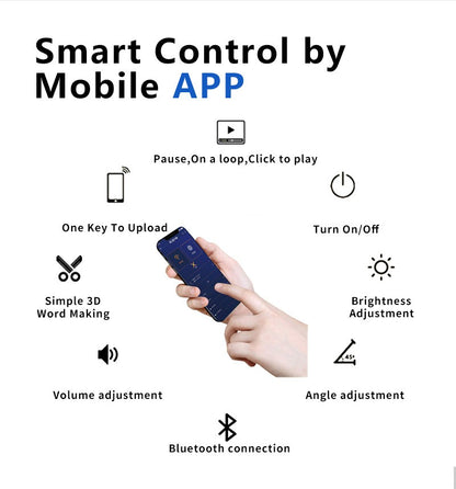 30CM WIFI 256Pcs Led 3D Hologram Logo Projector Advertising Holographic Fan For Event Rent And Shopping Mall Store