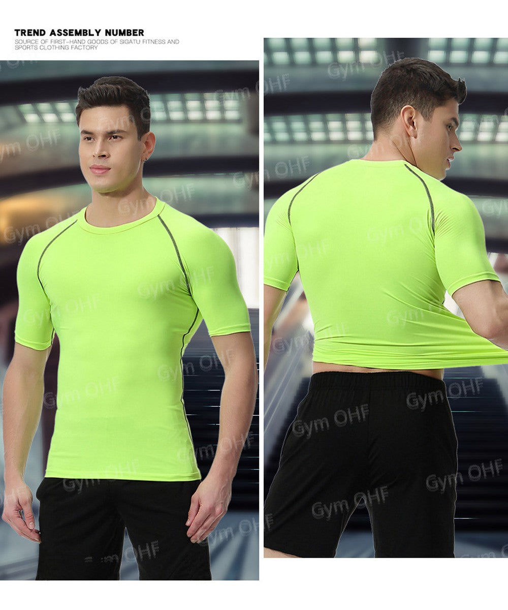 Thermal Man Underwear Set Spi/Der Compression T Shirt Leggings Yoga Sets Fitness