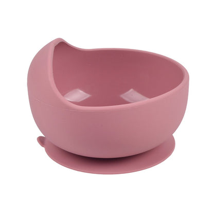 28Colors Baby Silicone Suction Bowls for Kids Waterproof Baby Feeding Tableware Spoon Children Dishes Kitchenware Infant Plates