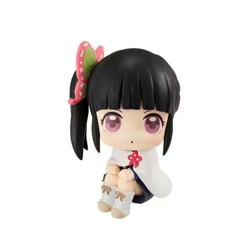 Anime Demon Slayer Boneco de Brinquedo 6cm Nezuko Tanjirou Zenitsu Inosuke Kyoujurou Kanawo Action Figures Modelo Brinquedo Presente de Natal de Aniversário Infantil