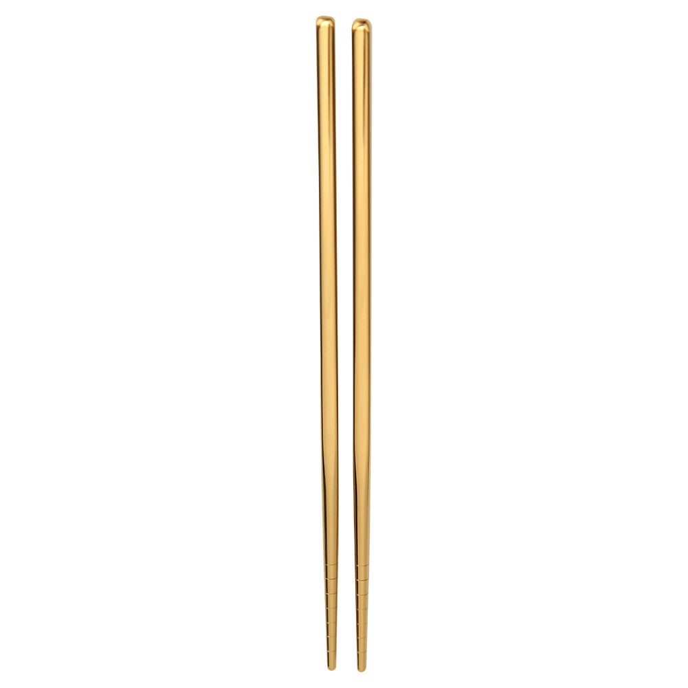 Pauzinhos Coloridos de Aço Inoxidável Portáteis Antiderrapantes Ecológicos Bastões de Comida Utensílios de Mesa de Cozinha