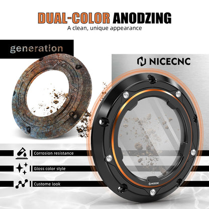 For Harley Dyna Street Bob FXDB 2006-2013 Derby Cover Clutch Cover Super Glide FXD Custom FXDC Low Rider FXDL Fat Bob FXDF