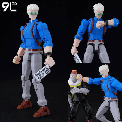 ?9L3D Lucky13 Gojo Sukuna Jujutsu Fushiguro Toji Gojo Satoru Action Figure Dummy13 T13 Multi-Jointed Collectible Toys Titan13
