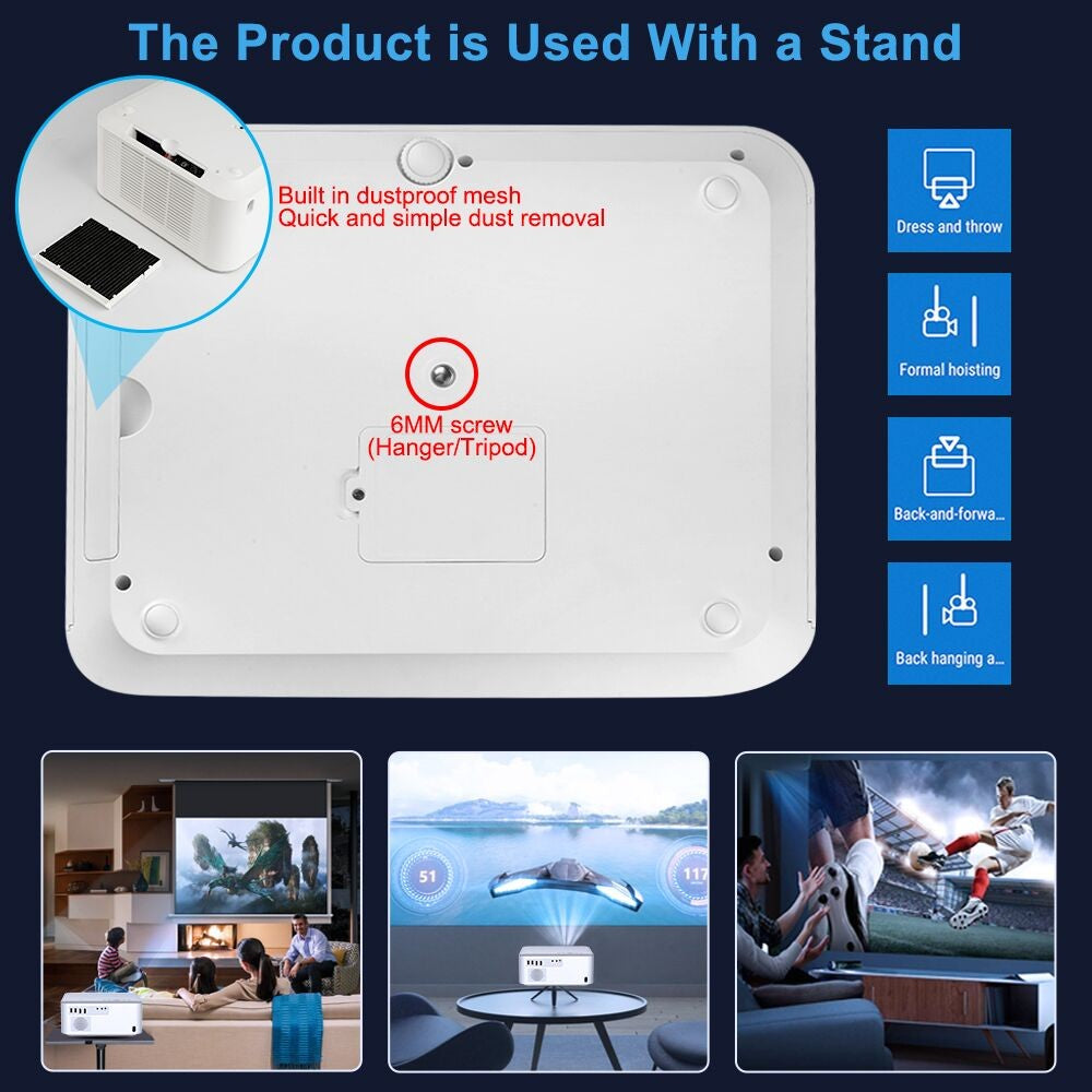 Projetor ThundeaL TD92 Pro Full HD Home Theater Portátil para Vídeo 2K 4K 1080P Android WIFI Telefone Projetor TD92Pro Cinema