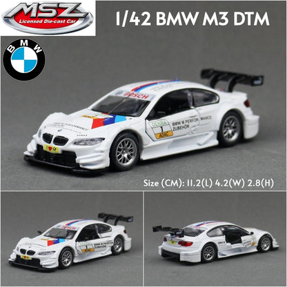 MSZ 1/43 BMW M3 M4 X6 X7 Mini Cooper SUV Carro Esportivo de Corrida Brinquedo Modelo Diecast Metal Miniatura Coleção de Fricção Presente Infantil