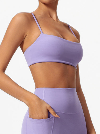 Ctenkevet Sling Yoga Bra Women Gym Workout Push Up Brassiere Female Outdoors Sports Underwear Women Fitness Shockproof Crop Top