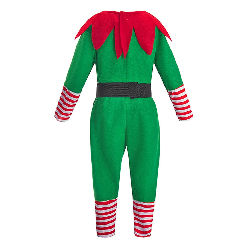 Kids Adult Christmas Clothing Set Kids Tops Pants Hat Belt Children Xmas Clothes Baby Boy Girl Birthday Outfit Elves Costume