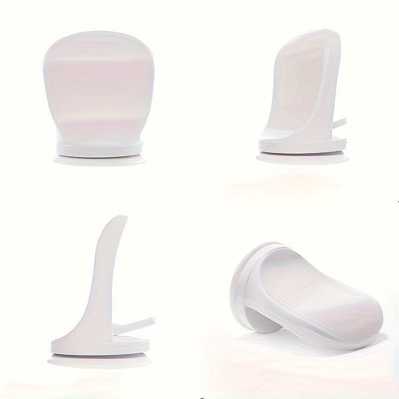 1 plastic non perforated detachable suction cup footrest for bathroom, easy to install adhesive shower mats