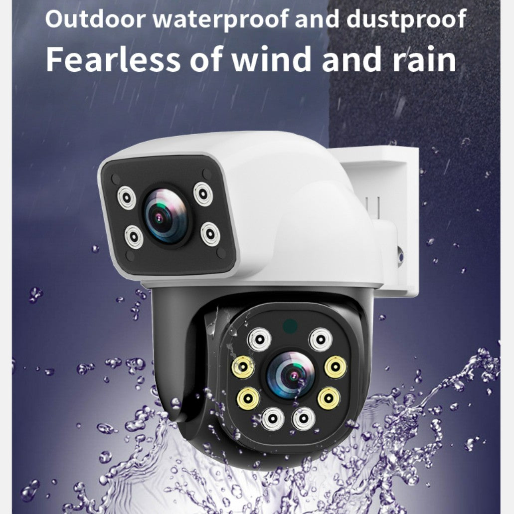 IPC360HOME 10X Zoom 4K 8MP Dual Lens WIFI PTZ 4MP Dual Screen Security Camera Outdoor Color Night Vision Surveillance Cameras