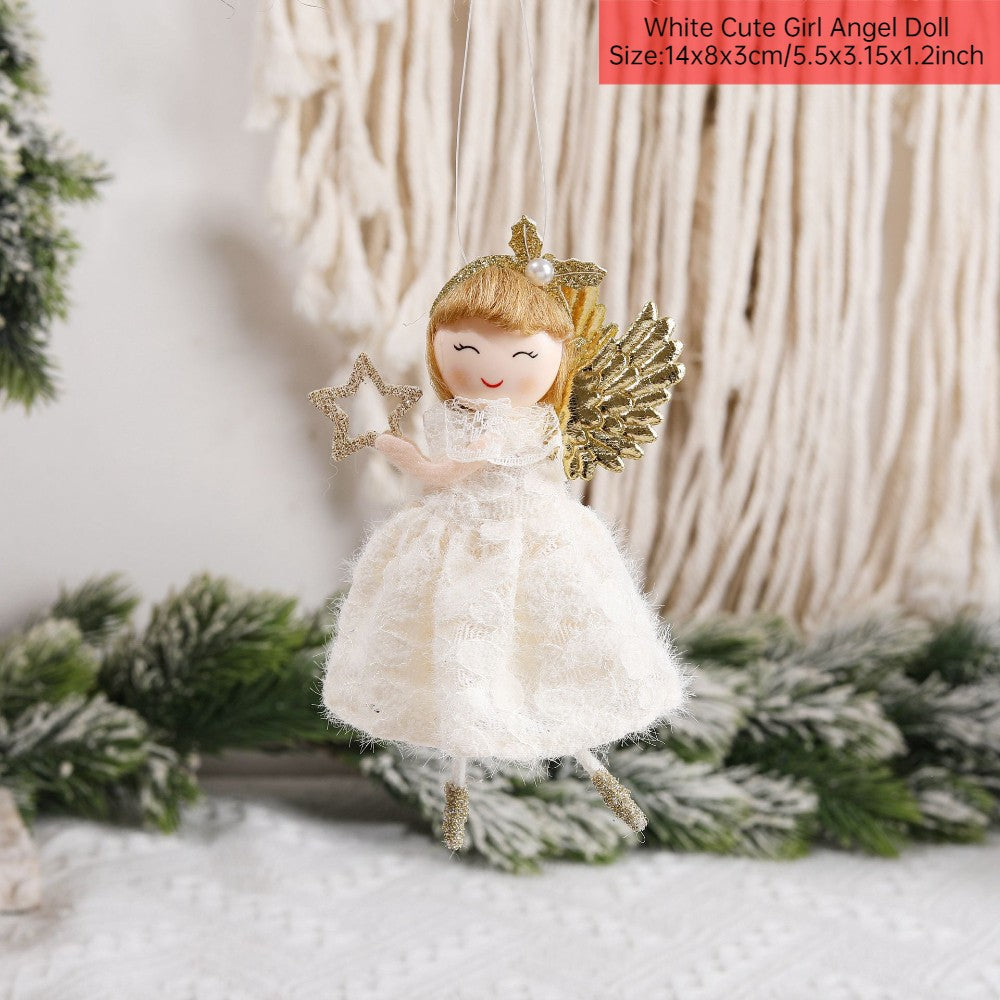 New Year 2024 Christmas Angel Dolls Xmas Tree Pendant Ornaments Navidad 2022 Christmas Decoration for Home Natal Gifts Noel Deco