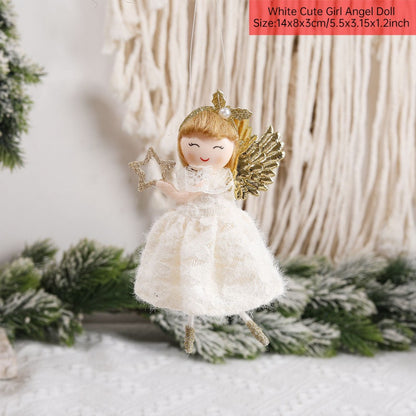 New Year 2024 Christmas Angel Dolls Xmas Tree Pendant Ornaments Navidad 2022 Christmas Decoration for Home Natal Gifts Noel Deco