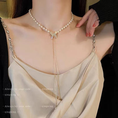 Colares com Pingente em Forma de Coração e Asas de Anjo Cor Prata Zircônia Cúbica 5A Estilo Minimalista Corrente na Clavícula Joias Femininas e para Meninas
