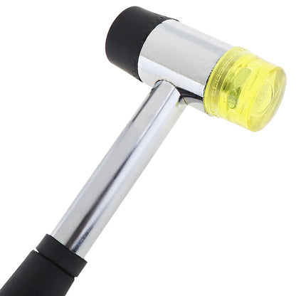 Martelo de borracha de 25mm 30mm 40mm Martelo de nylon com face dupla para instalação de janelas de vidro com cabeça redonda e cabo antiderrapante Ferramenta manual DIY