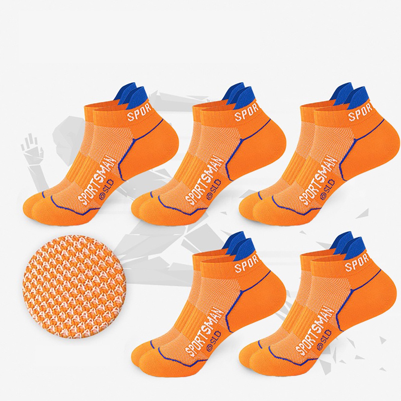 5 Pares Meias esportivas de alta qualidade Verão Masculino Meias Curtas Masculinas Respiráveis Meias de Tornozelo Algodão Fina Pretas Meias Masculinas de Corrida
