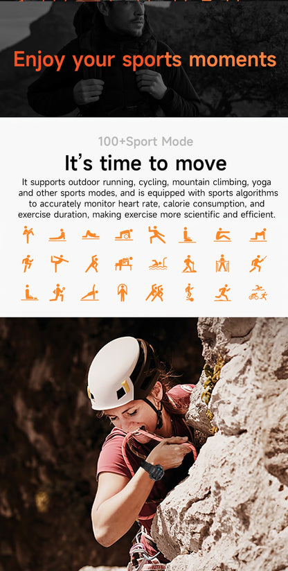 2025 Novo Smartwatch T-Rex 3 Ultra GPS Masculino 10ATM IP68 À Prova D'água GNSS de Banda Dupla Integrado Bússola Smartwatch Esportivo Militar