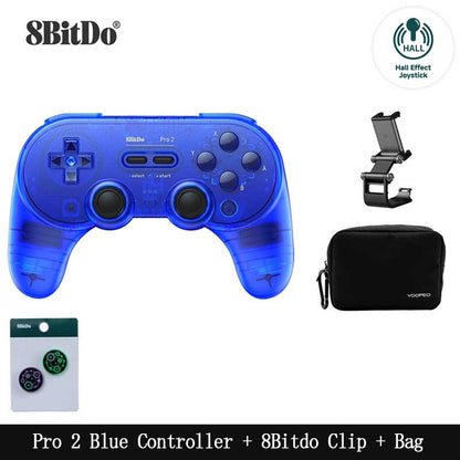 8BitDo Pro 2 Bluetooth Controller Gamepad Handle with Hall Effect for Nintendo Switch 2, PC, MacOS, Android, Steam, Raspberry Pi