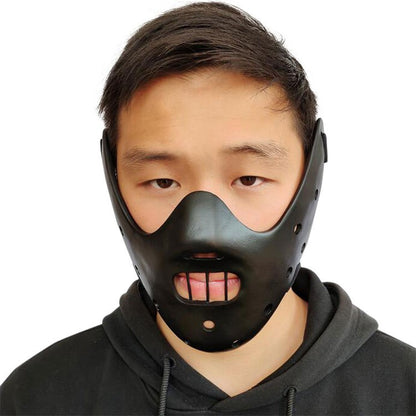 Hannibal Masks Horror Hannibal Lecter The Silence of The Lambs Masquerade Halloween Mask Scary Ogre Cosplay Resin Masque